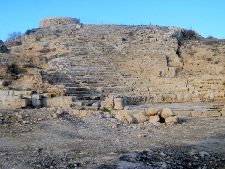 Remains of a Roman theater in Paphos