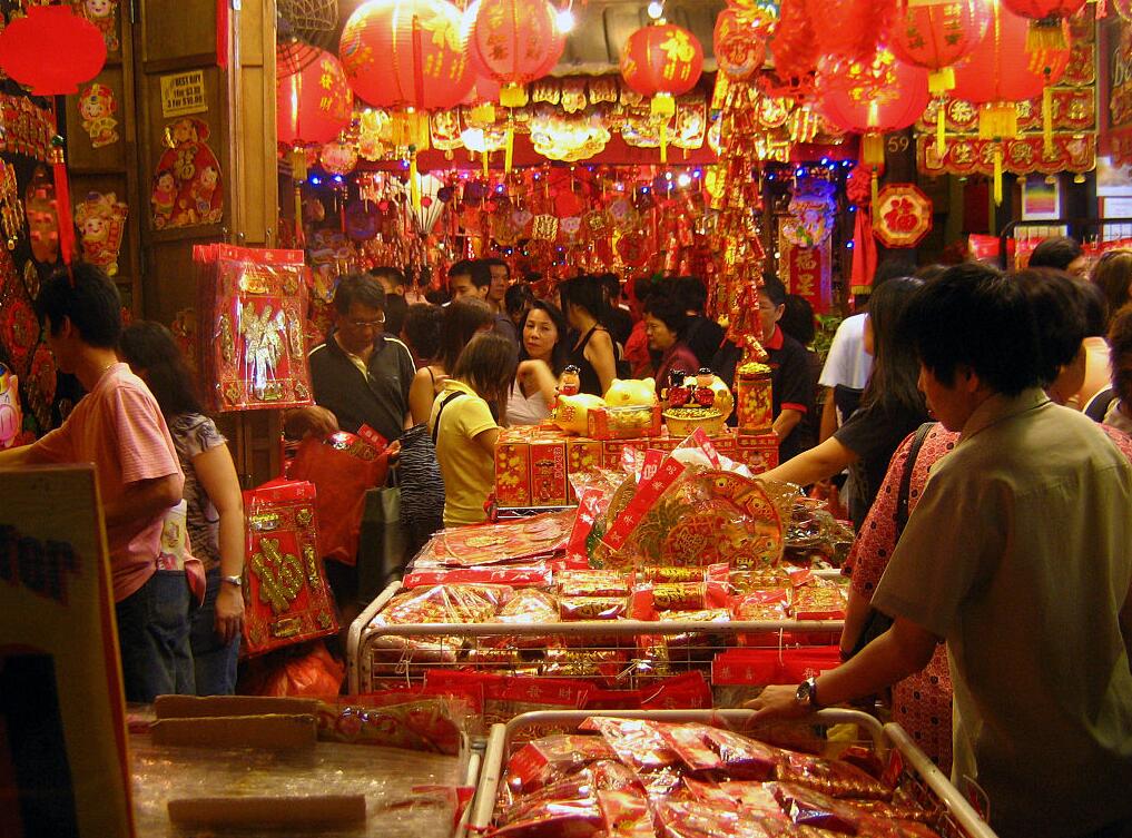 Chinese new year market